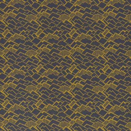 Jaquardjersey | Ridge by Käselotti | Senfgelb